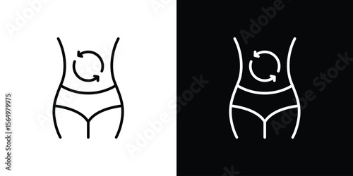 Metabolism icon logo element. Vector illustration. EPS10