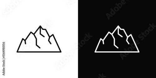 Mountain icon logo element. Vector illustration. EPS10