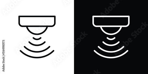 Motion sensor icon logo element. Vector illustration. EPS10