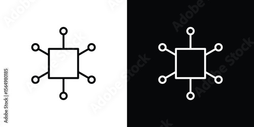 Multi channel icon logo element. Vector illustration. EPS10