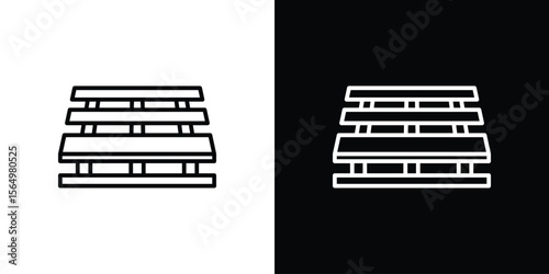 Pallet icon logo element. Vector illustration. EPS10