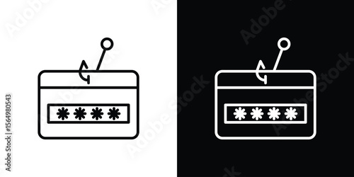 Password phishing icon logo element. Vector illustration. EPS10