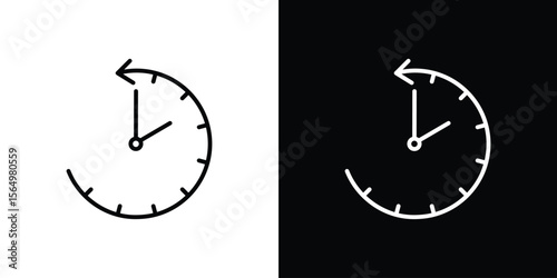 Past icon logo element. Vector illustration. EPS10