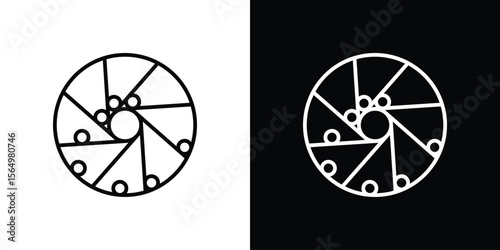 Perpetual motion icon logo element. Vector illustration. EPS10