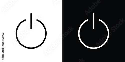 Power icon logo element. Vector illustration. EPS10