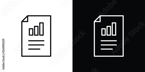 Quarterly report icon logo element. Vector illustration. EPS10