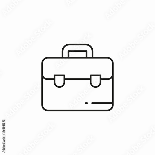 business briefcase work icon sign vector