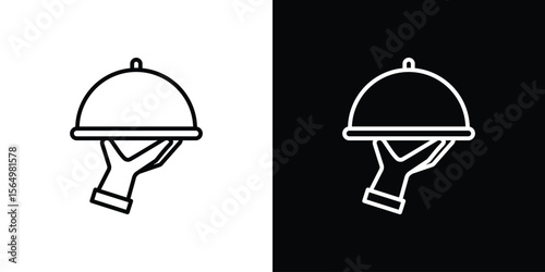 Restaurant Tray icon logo element. Vector illustration. EPS10