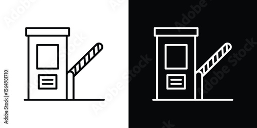 Road toll icon logo element. Vector illustration. EPS10