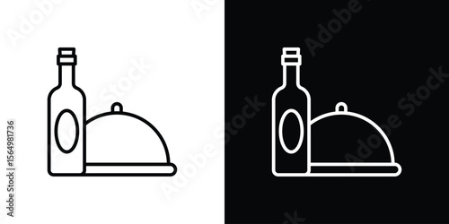 Room service icon logo element. Vector illustration. EPS10