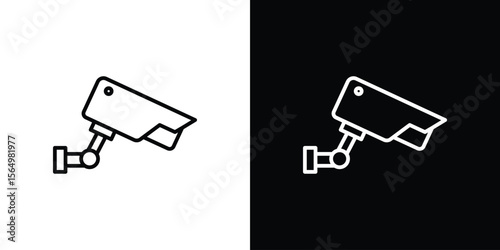 Security camera icon logo element. Vector illustration. EPS10