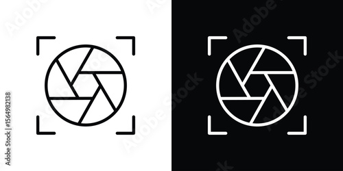 Shutter icon logo element. Vector illustration. EPS10
