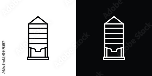 Silo icon logo element. Vector illustration. EPS10