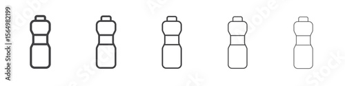 water bottle icon Line graphics illustration symbol