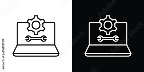 Software Engineering icon logo element. Vector illustration. EPS10