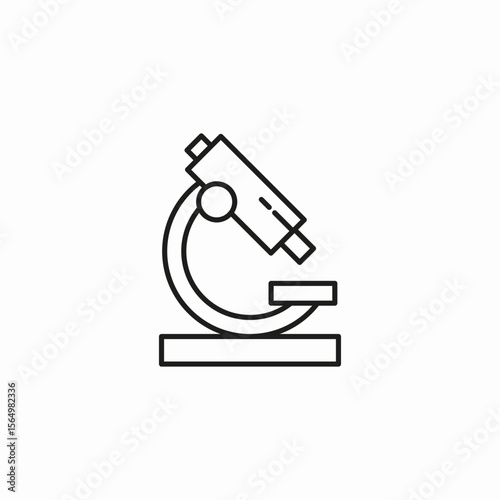 lab microscope scientific icon sign vector