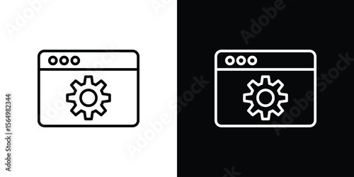 Software icon logo element. Vector illustration. EPS10