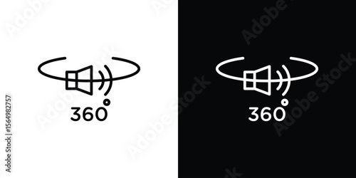 Surround sound icon logo element. Vector illustration. EPS10