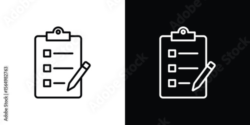 Survey icon logo element. Vector illustration. EPS10