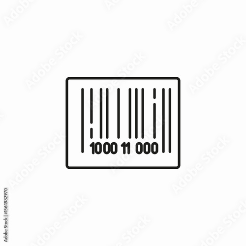 product barcode symbol icon sign vector