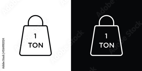 Tonne icon logo element. Vector illustration. EPS10