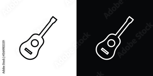 Ukulele icon logo element. Vector illustration. EPS10