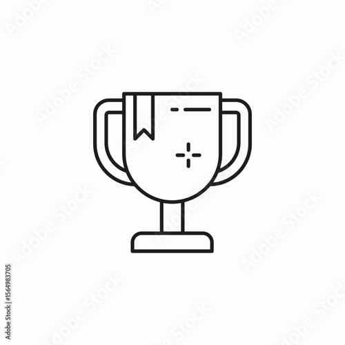 winner award trophy icon sign vector