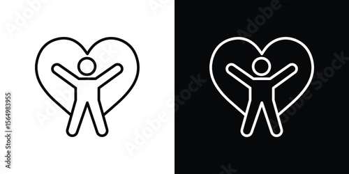 Wellness icon logo element. Vector illustration. EPS10