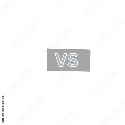 VS Letter icon Representing Versus or comparison.
