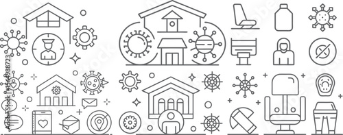 COVID-19 Safety Measures in Workplaces, Homes, and Public Spaces