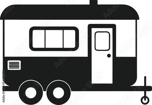 Camper Trailer Icon 
