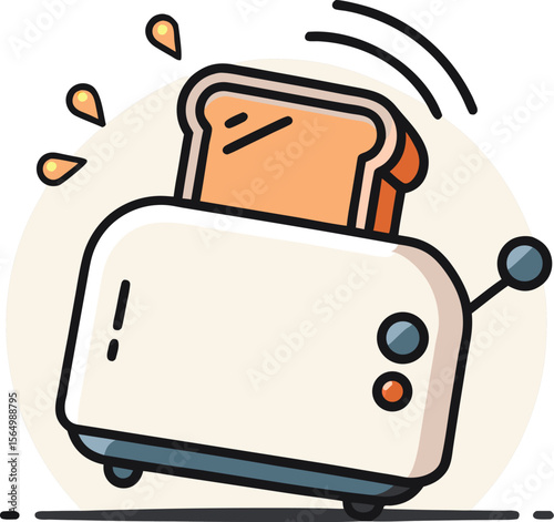 Toast Popping from Toaster