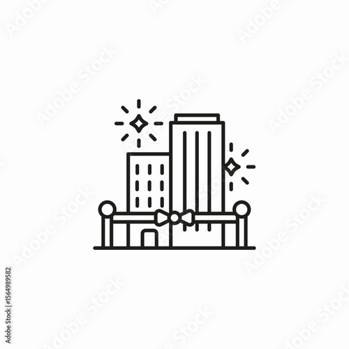 .jpg grand opening buildings icon sign vector