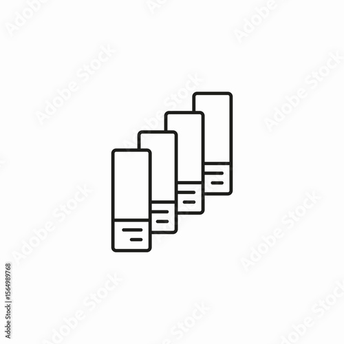 books stacked collection icon sign vector