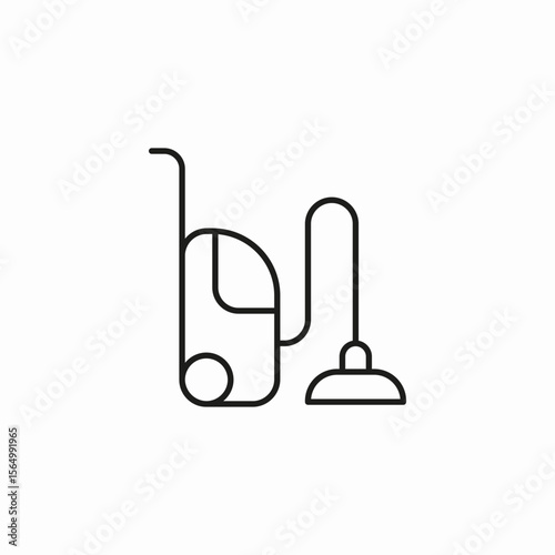 vacuum cleaner appliance icon sign vector