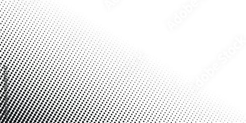 Grunge halftone gradient texture. Black pixelated grange backdrop. Weathered grit noise background. vector eps10