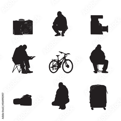 set of cameras icon