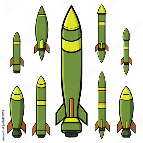 Collection of Military Missile and Rocket Designs
