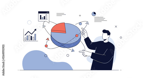 Analyzing Financial Growth Data with Interactive Charts and Strategic Planning Visualization