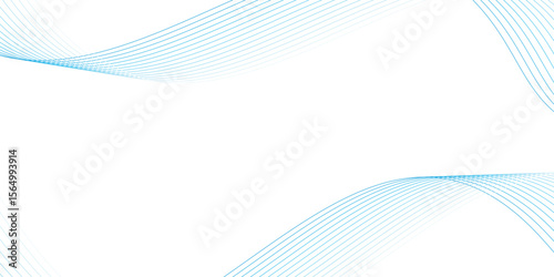 Abstract thin line wave background. Light blue dynamic stripe texture. Warped and curved lines wallpaper for tech design template
