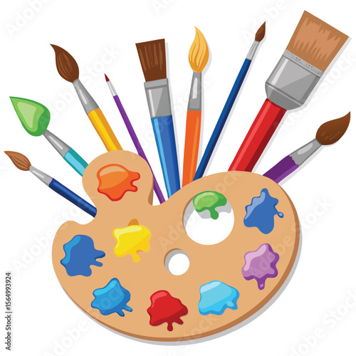 vector brushes and palette