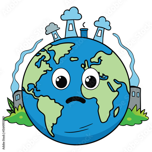 The Earth is Suffering A Visual Representation of Environmental Pollution