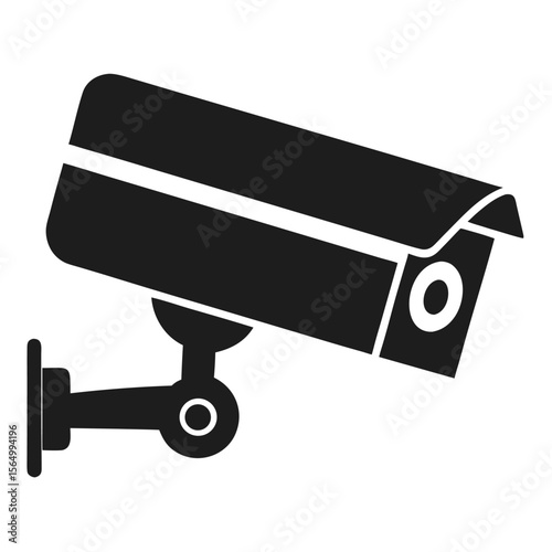 security camera on white background