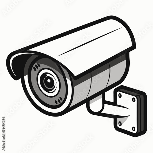 security camera vector illustration
