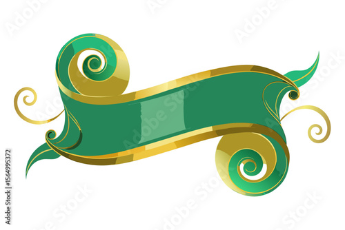 emerald gold scroll royal elegant luxury classic antique