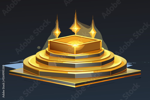 floating podium pack different elegant stage platform set