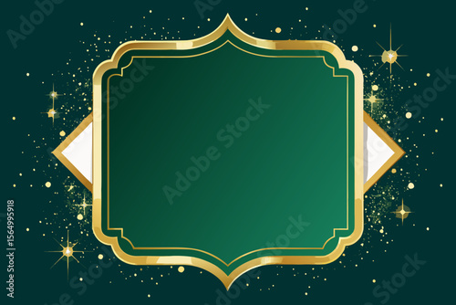 luxury gala invitation frame gold trim elegant party invite