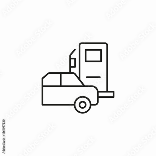 car refueling station icon sign vector