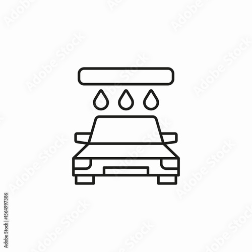 car wash service icon sign vector