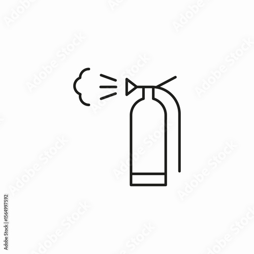 fire extinguisher action icon sign vector